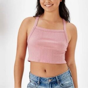American Eagle Ribbed Crop Top Size Small